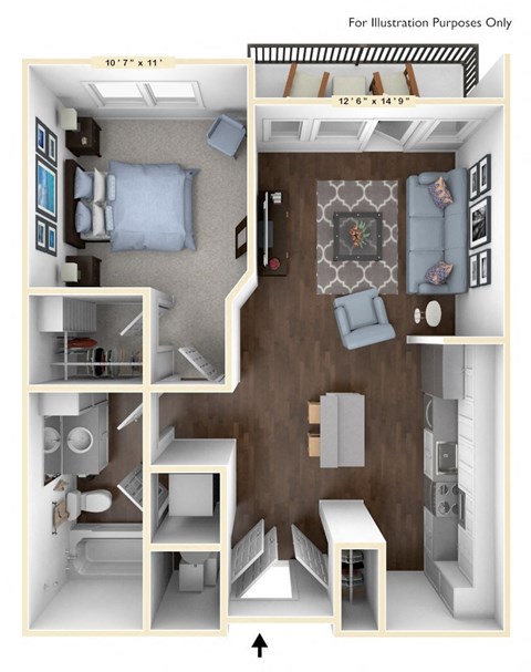 A6 Floor Plan at Avant & Avant II, Carmel, IN